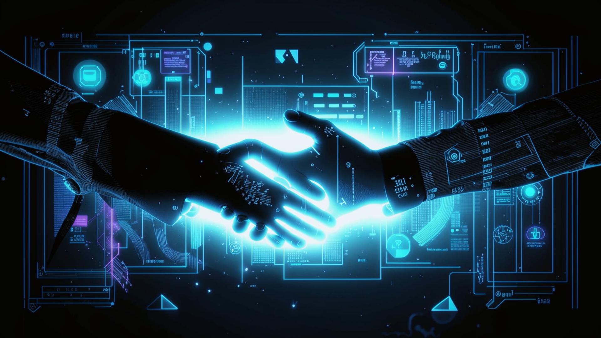 Human-AI Collaboration Illustration